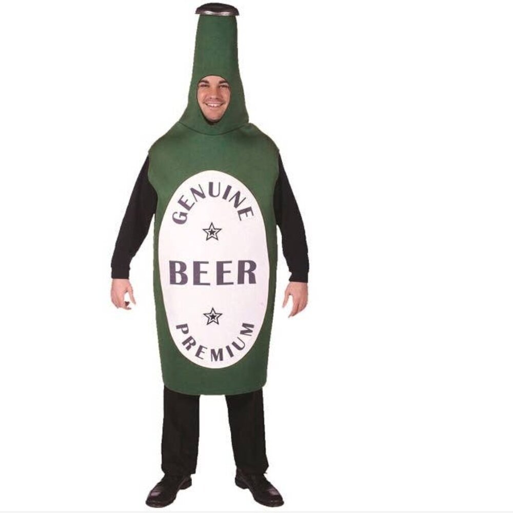 Genuine Premium Beer Onesie Halloween Costume Green & White